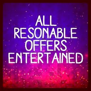 Open to Reasonable Offers